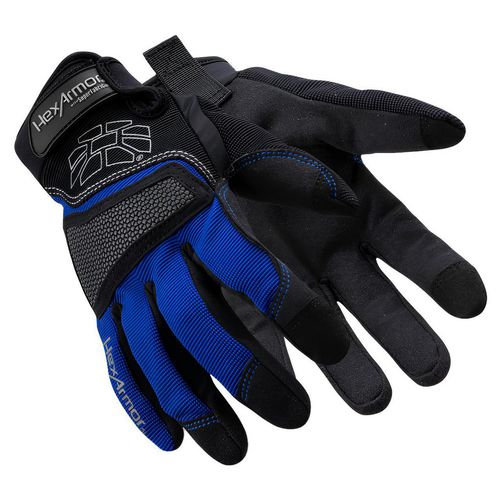 Main product image of Chrome Series 4018 Cut & Puncture Resistant Gloves, SuperFabric & Black/Blue, XS, 4018-XS (6)
