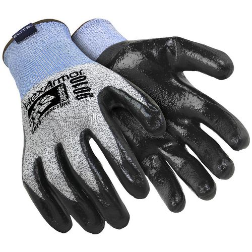 Main product image of 9000 Series 9010 Cut & Puncture Resistant Gloves, SuperFabric & Flat Nitrile Palm Coating, Black/Blue/Gray, XL, 9010-XL (10)