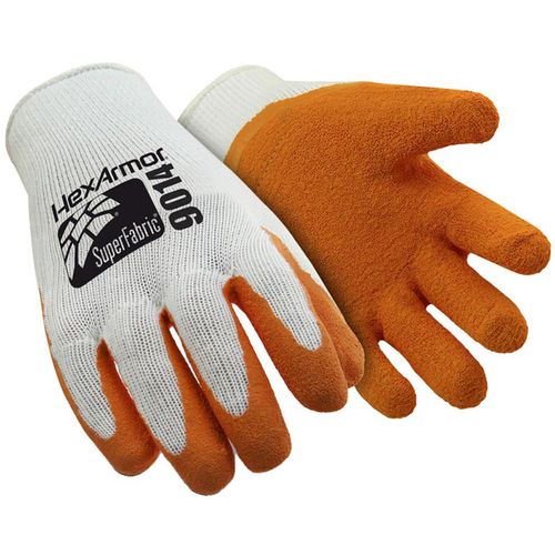 Main product image of SharpsMaster II 9014 Cut & Puncture Resistant Gloves, SuperFabric & Wrinkle Rubber Palm Coating, White/Orange, Large, 9014-L (9)