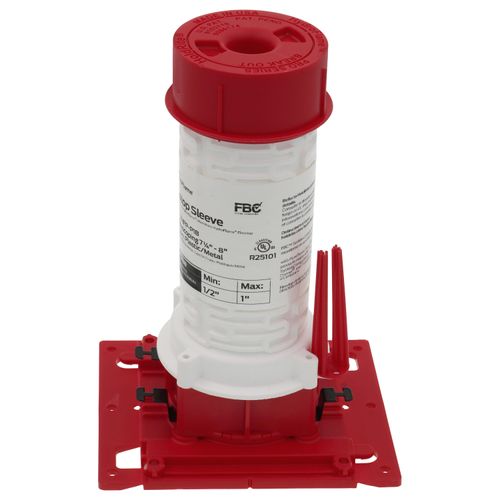 Main product image of 1/2"-1" Firestop Non-Telescoping Deck Sleeve for Plastic or Metal Pipe (7-3/4" Tall)