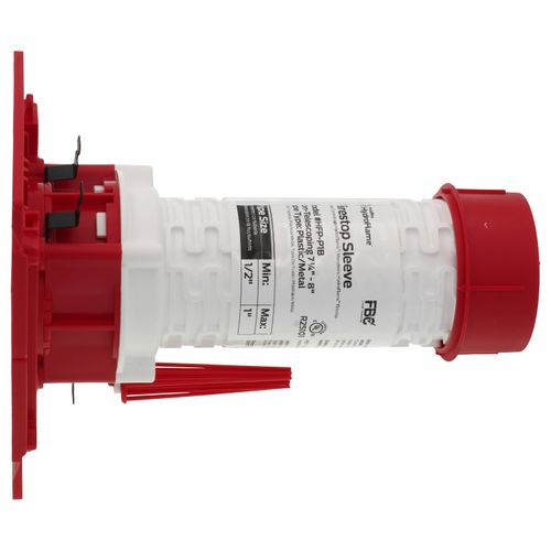 Main product image of 1/2"-1" Firestop Non-Telescoping Deck Sleeve for Plastic or Metal Pipe (7-3/4" Tall)
