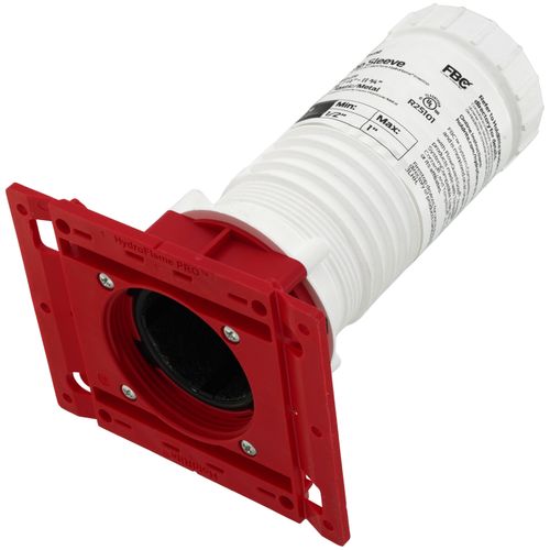 Main product image of 1/2"-1" Firestop Telescoping Deck Sleeve for Plastic or Metal Pipe (8"-12" Tall)