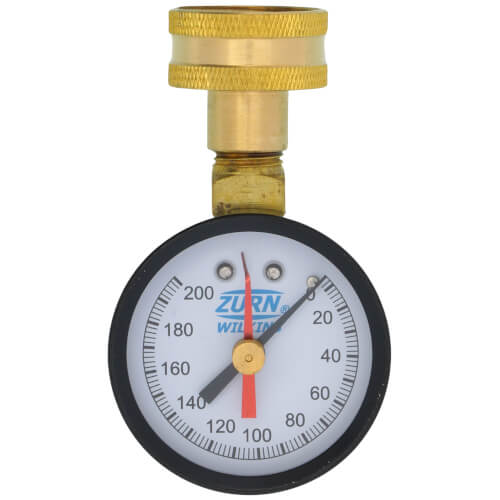 Main product image of Hose Bibb Pressure Gauge with Maximum Pressure Indicator