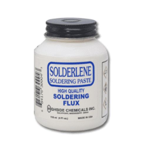 Main product image of Solderlene Low-Temp Soldering Paste Flux w/ Brush (4 oz. Jar), 30004