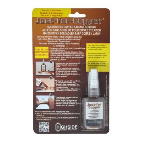 Main product image of Just-For-Copper Pro Cold Bonding Gel for Copper, Brass & Aluminum (50 g. Squeeze Bottle), 31058