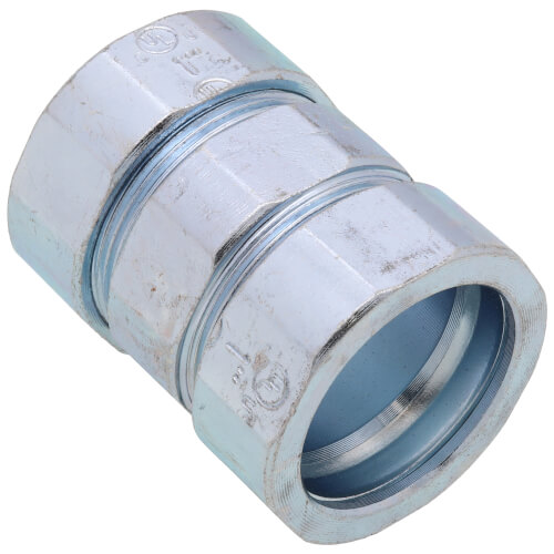 Main product image of 1" Malleable Iron Zinc-Plated Compression Coupling