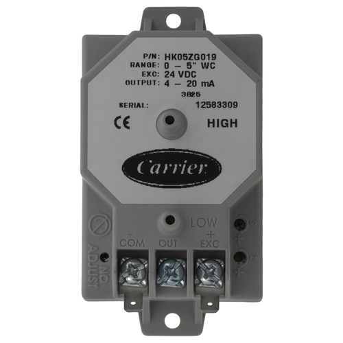 Main product image of 24VDC 0-5"Wc 4-20Ma Transducer, HK05ZG019