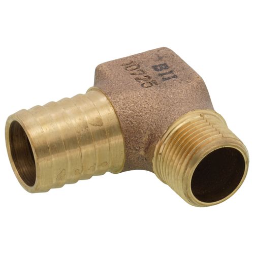 Main product image of 3/4" MPT x 1" Insert - 1/4" Tapped Male Hydrant Elbow (Lead Free)