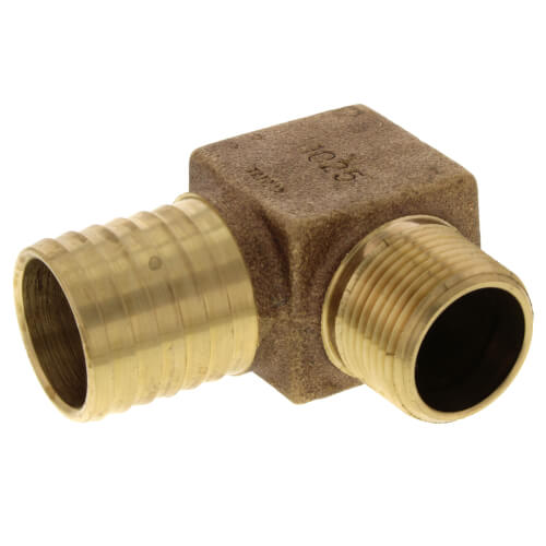 Main product image of 1" MPT x 1-1/4" Insert Male Hydrant Elbow (Lead Free)