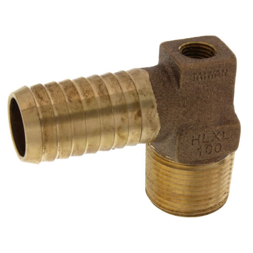Main product image of 1" MPT x Insert Male Hydrant Elbow, Tapped - Extra Long (Lead Free)