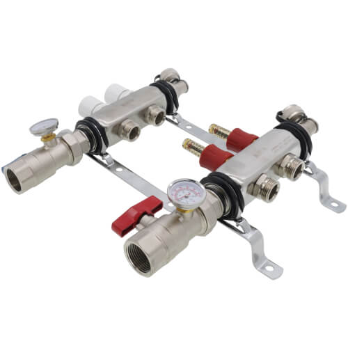 2-Loop Stainless Steel Radiant Heat Manifold