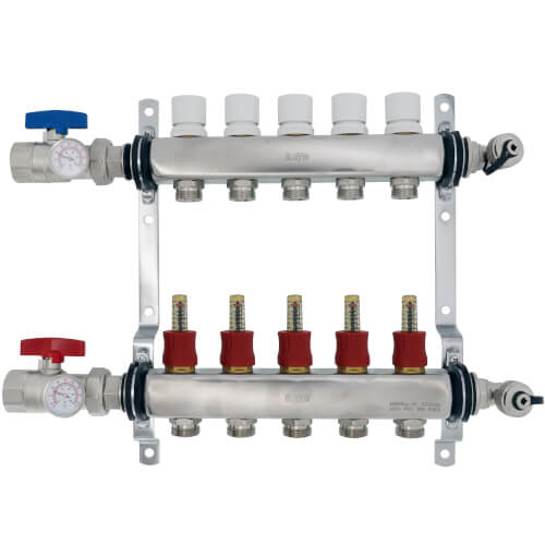 HM5 Bluefin HM5 5Loop Stainless Steel Radiant Heat Manifold