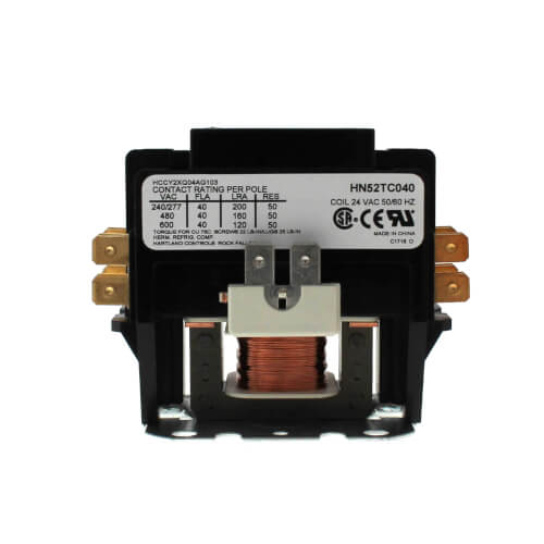Main product image of 2 Pole Contactor, 24V 40 Amp, HN52TC040