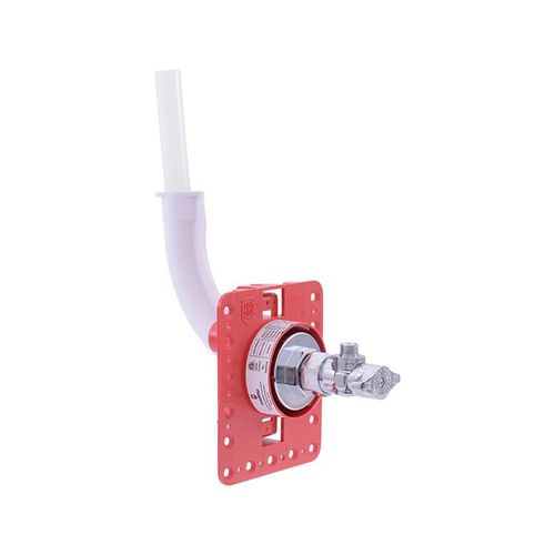 Main product image of 1/2" PEX-A x 1/4" Compression Fixture Fire-Rated Outlet Box Assembly with 1/4 Turn Angle Supply Valve