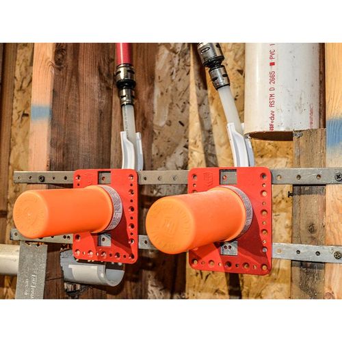 Main product image of 1/2" PEX-A x 1/4" Compression Fixture Fire-Rated Outlet Box Assembly with 1/4 Turn Angle Supply Valve
