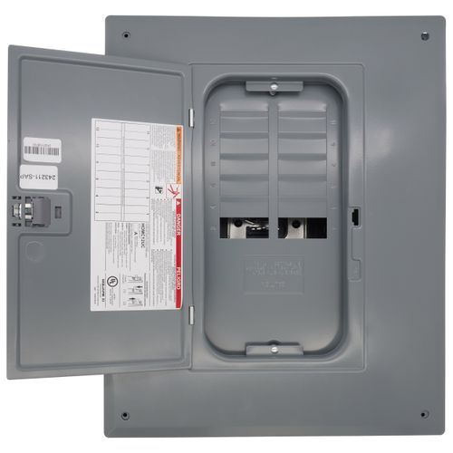 Main product image of Homeline 24 Circuit Indoor Main Lug Plug-On Neutral Load Center, 12 Space, 120/240V w/ Ground Bar (125A)