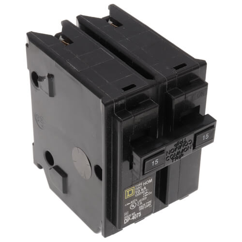 Main product image of Homeline 2 Pole Miniature Circuit Breaker (120/240V, 15A)