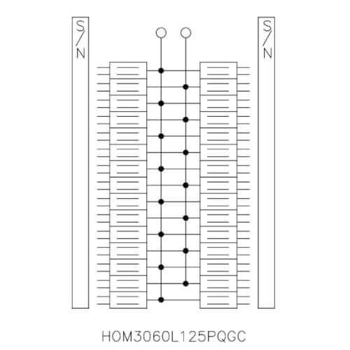 Main product image of Homeline 30 Space, 60 Circuit Convertible Load Center w/ Main Lugs, PoN w/ Qwik-Grip & Ground Bar (125A)