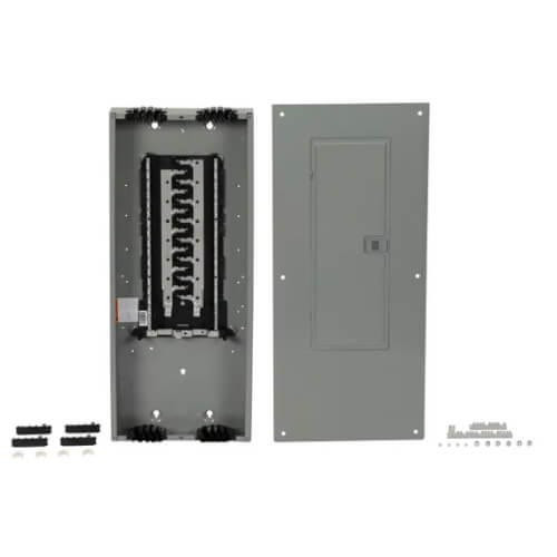 Main product image of Homeline 30 Space, 60 Circuit Convertible Load Center w/ Main Lugs, PoN w/ Qwik-Grip & Ground Bar (125A)