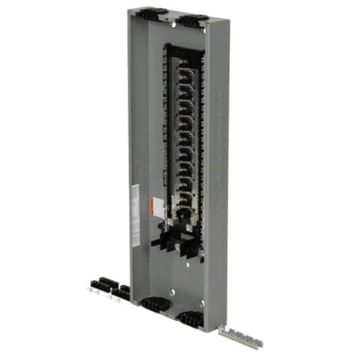 Main product image of Homeline 40 Space, 80 Circuit Convertible Load Center w/ Main Lugs, PoN w/ Ground Bar, Qwik-Grip 1 Phase (225A)