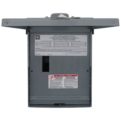 Main product image of Homeline 12 Circuit Outdoor Main Lug Load Center, 6 Space, 120/240V (100A)