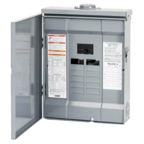Main product image of Homeline 8 Space, 16 Circuit Convertible Load Center Main Breaker, Plug-on Neutral, 1 Phase, 120/240V (100A)