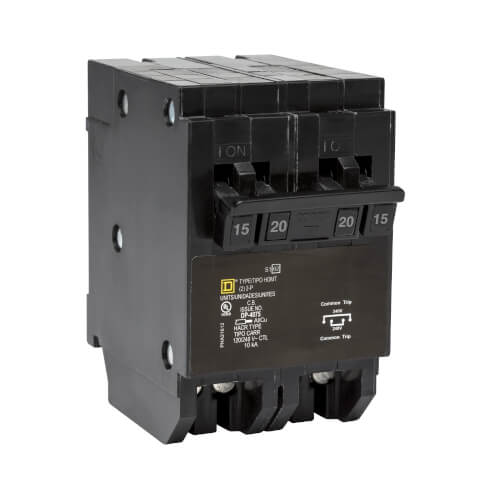 Main product image of Homeline 2 Pole Miniature Tandem Circuit Breaker  (120/240V, 15/20A)