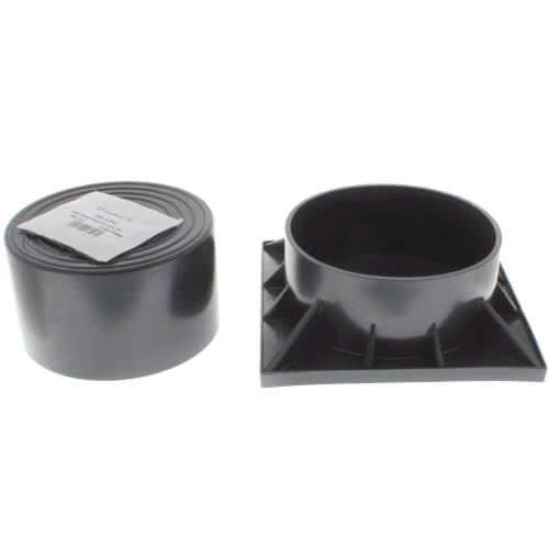 3" Two Piece Black Heat Pump Riser (Dark Gray)
