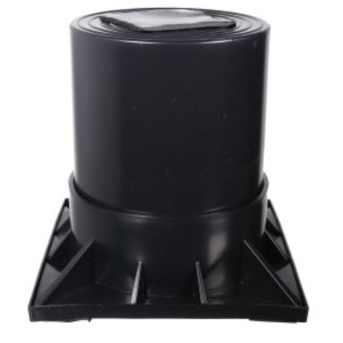 6" 2 Piece Heat Pump Riser (Black)