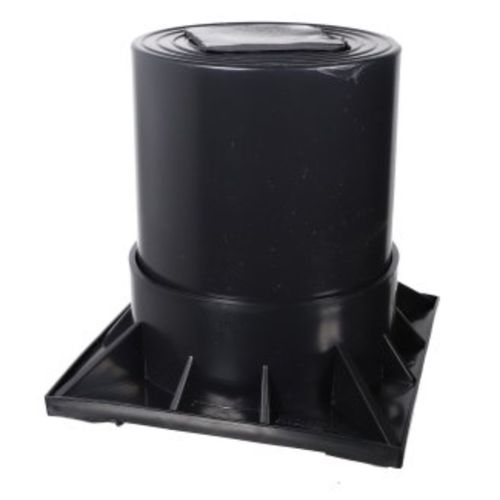 6" 2 Piece Heat Pump Riser (Black)