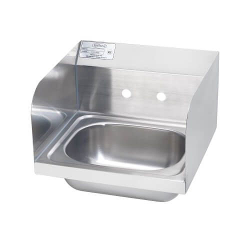 HS26L Krowne Metal HS26L 16" Wall Mount Hand Sink w/ Side Splashes