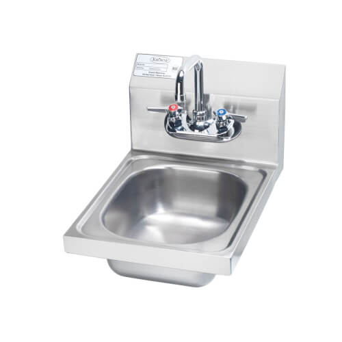 Main product image of 12" Wall Mount Hand Sink w/ Low Lead Wall Faucet