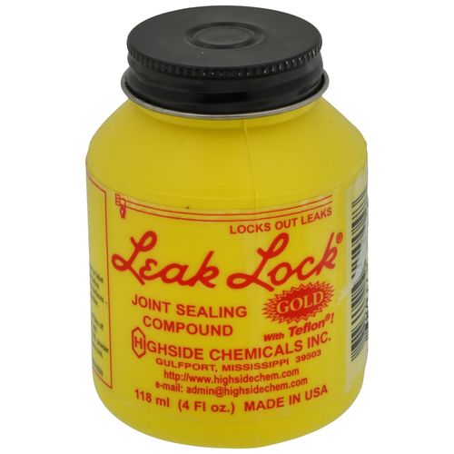 Main product image of Leak Lock Gold Pipe Joint Sealant w/ Teflon (4 oz. Bottle), 11004