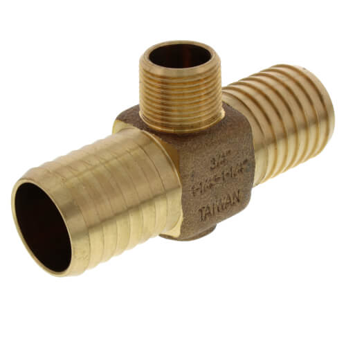 Main product image of 1-1/4" x 1-1/4" x 3/4" Insert x Insert x MPT Hydrant Tees (Lead Free)