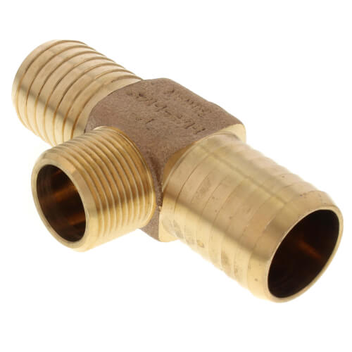 Main product image of 1-1/4" x 1-1/4" x 1" Insert x Insert x MPT Hydrant Tees (Lead Free)