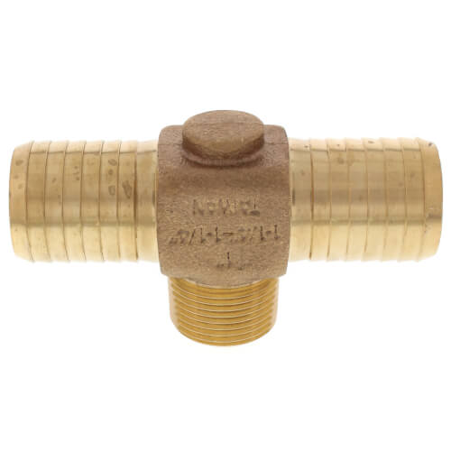 Main product image of 1-1/4" x 1-1/4" x 1" Insert x Insert x MPT Hydrant Tees (Lead Free)