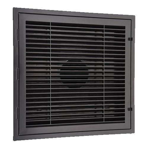 Main product image of Louver Return w/ Filter Grid and Bulls-Eye Back- Black (2' x 2')