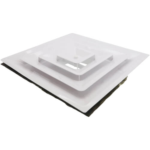 Main product image of 3-Cone Supply Grille w/ Pre-Molded 8" Boot and Insulated Back (2' x 2')