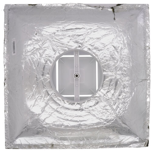 Main product image of 3-Cone Supply Grille w/ Pre-Molded 8" Boot and Insulated Back (2' x 2')