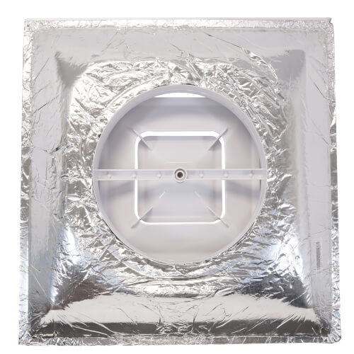 Main product image of 3-Cone Supply Grille w/ Pre-Molded 12" Boot & Insulated Back (2' x 2')