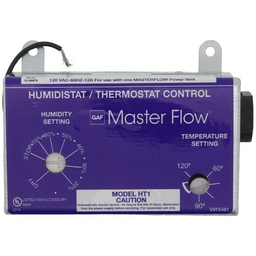 HT1 GAF Master Flow HT1 Master Flow Replacement Humidistat/Thermostat Control for Power