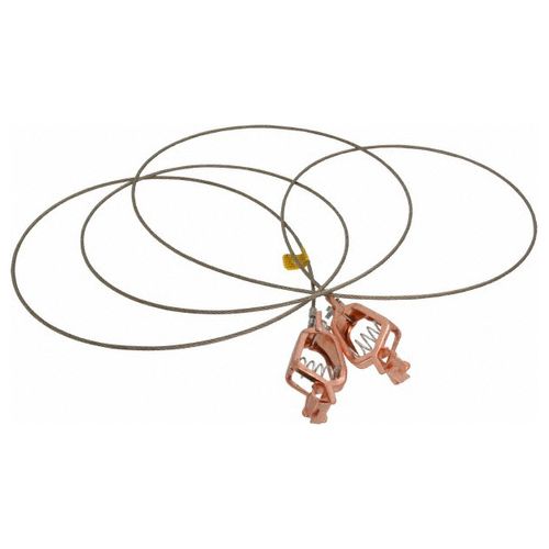 Main product image of 19 AWG, 10 Ft Flex Steel Cable w/ 2 Alligator Clips, GCSP-AA-10