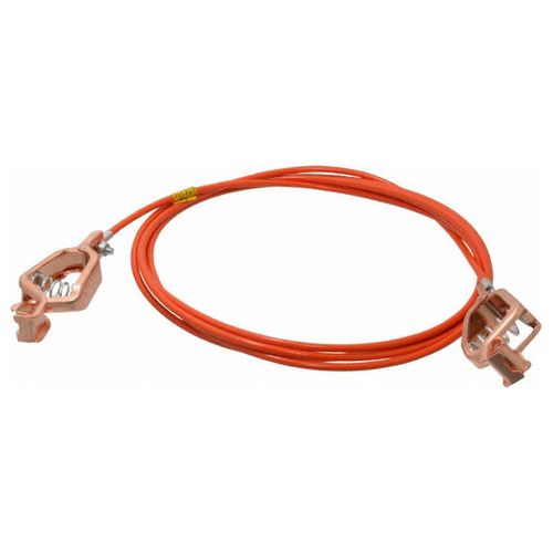 Main product image of 19 AWG, 10 Ft Insulated Steel Cable w/ 2 Alligator clips, GCSI-AA-10