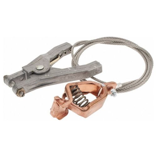 Main product image of 19 AWG, 5 Ft Flex Steel Cable w/ Hand Clamp & Alligator Clip, GCSP-AH-05