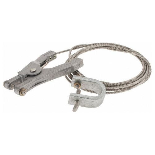 Main product image of 19 AWG, 10 Ft Flex Steel Cable w/ Hand Clamp & Alligator Clip, GCSP-AH-10