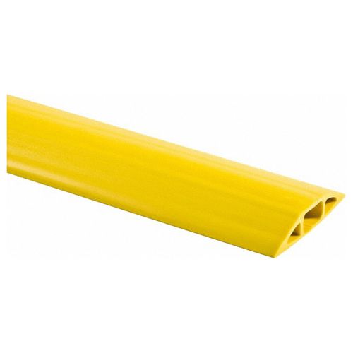 Main product image of 25' PVC Floor Cable Cover, 1 Channel, 3/4" Max Cable, Yellow, FT4Y25