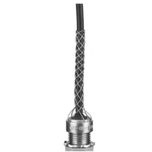 Main product image of 1-1/2" NPT Dust-Tight Strain Relief Grip, Insulated, 1-1/4"-1-1/2" Cable Diameter, 073031212