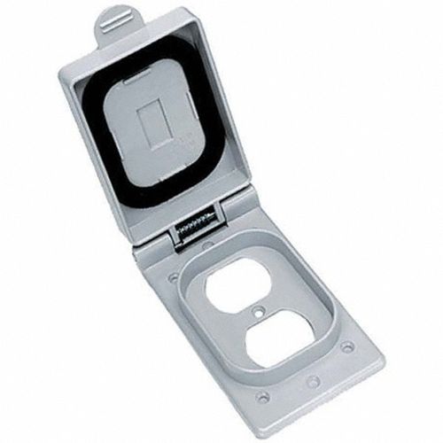 Main product image of 1-Gang, 1 Duplex Opening Weatherproof Cover, Standard Size, Gray, CWP8CR