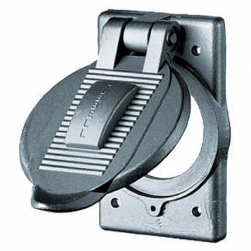 Main product image of 1-Gang, 2.15" Opening, Standard Size, Cast Aluminum Weatherproof Box Cover, HBL9420