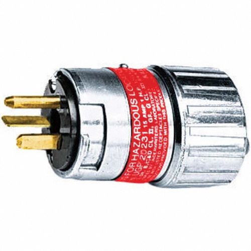 Main product image of 2P 3 Wire Industrial 20A Straight Blade Plug , 5-20P, 125 VAC, Metallic, UGP20231